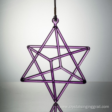 Crystal Merkaba Chakra Purple Transparent Sound Healing